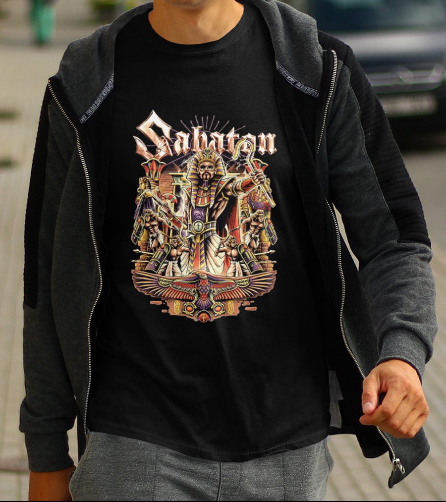 Sabaton The Legendary Tour 2026 Pop Up Collection Pharaoh Alexander Egyptian Hordes Of Khan T-Shirt