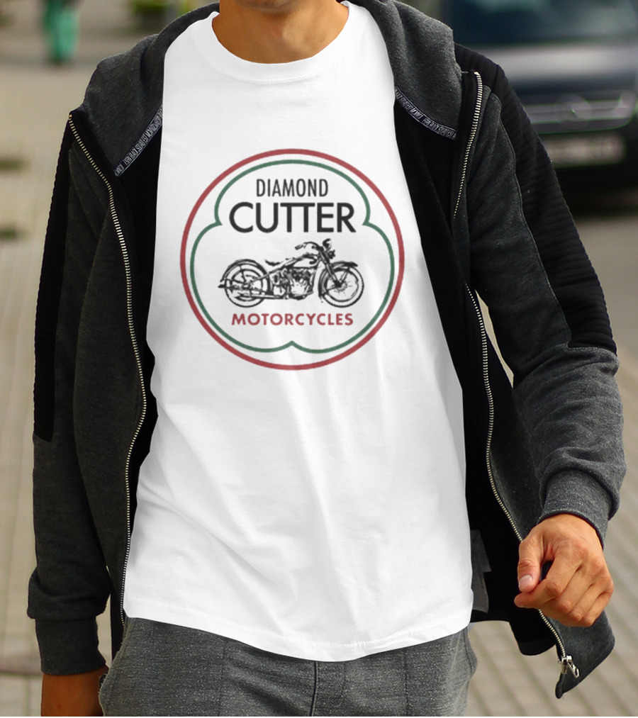 Diamond Cutter Motorcycles Vintage Classic Motorcycle Ride T-Shirt