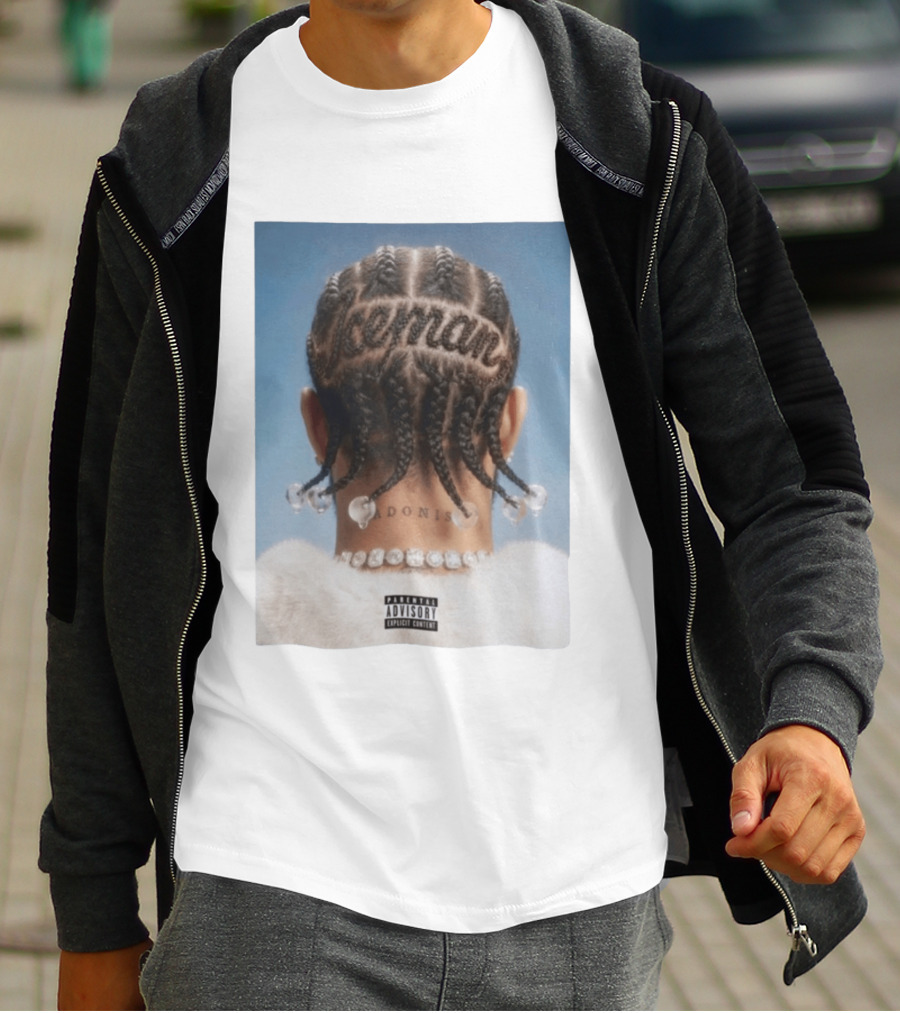 Iceman Adonis Braids Album Cover Drake Parental Advisory T-Shirt