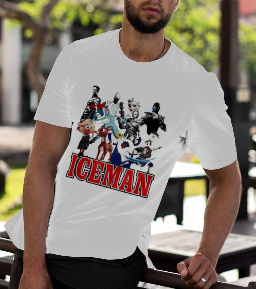 Secretclub Iceman Rudolph And Frosty Characters T-Shirt