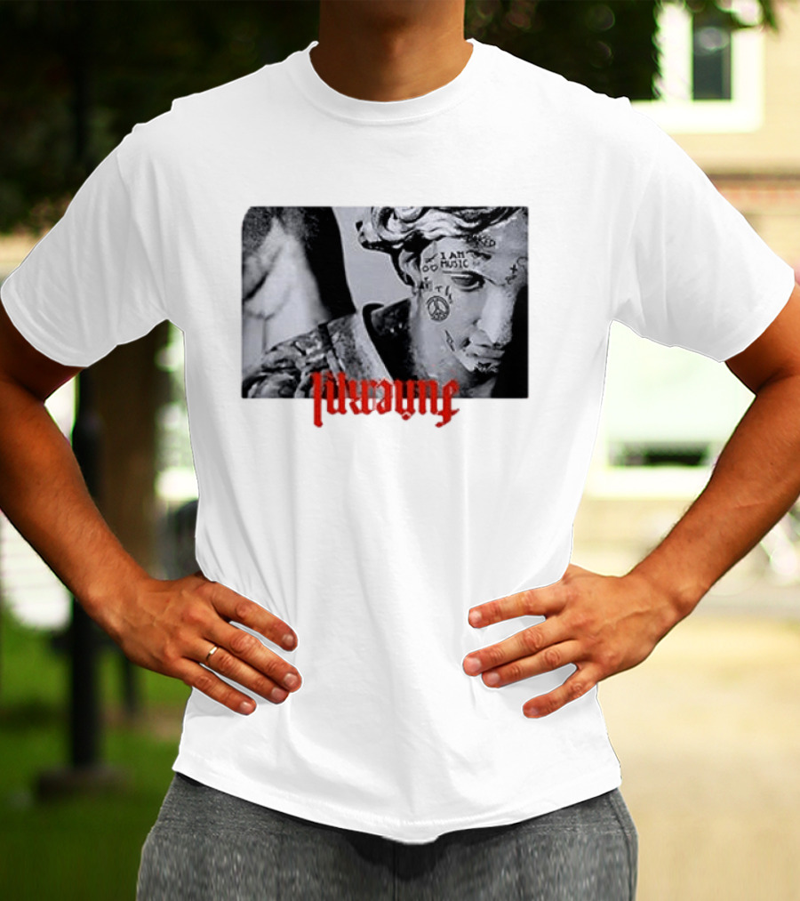 Lil Wayne Funeral I Am Music Statue Tattoo Peace T-Shirt