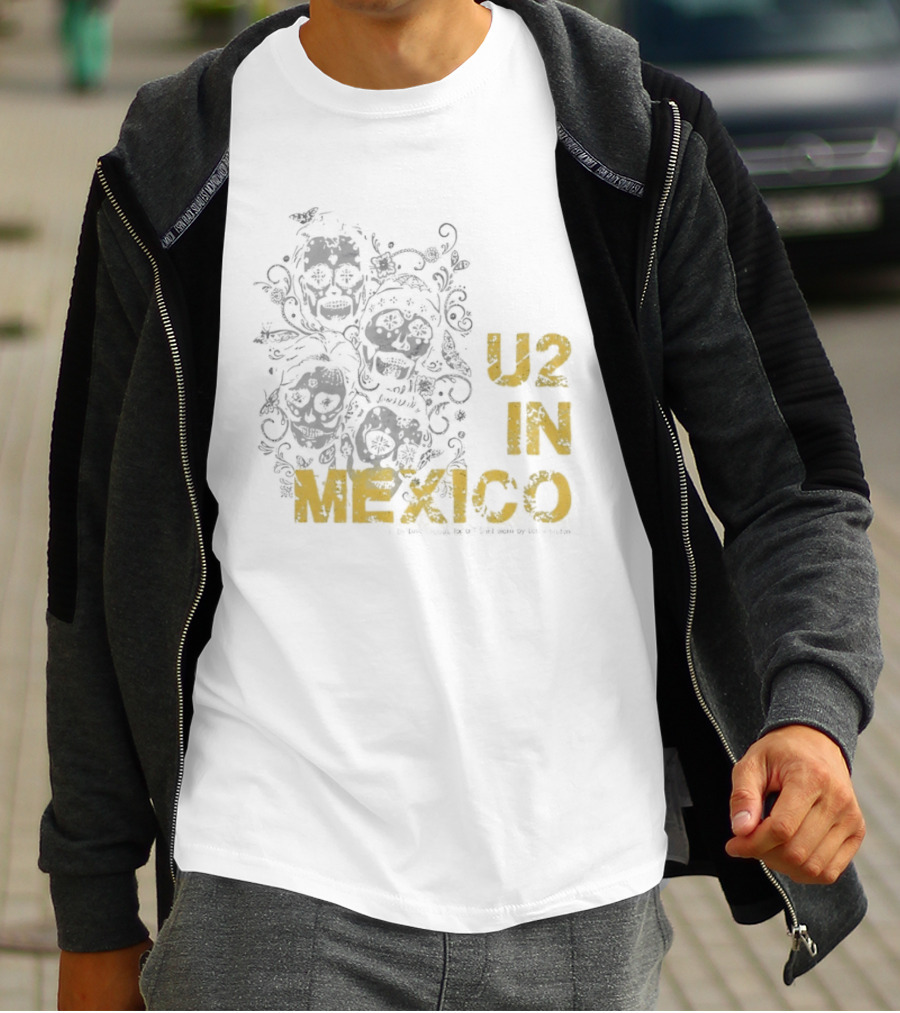 U2 In Mexico Día De Los Muertos Calavera T-Shirt