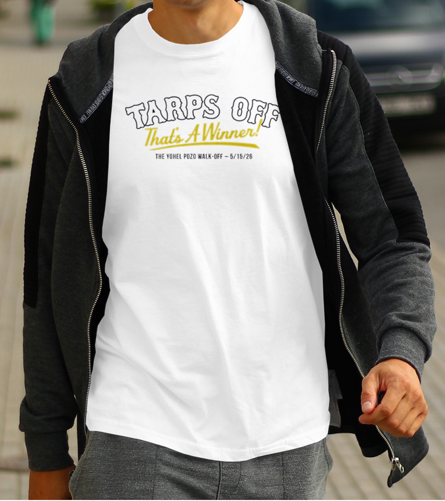 Tarps Off That's A Winner Yohel Pozo Walk Off 6/16/21 T-Shirt
