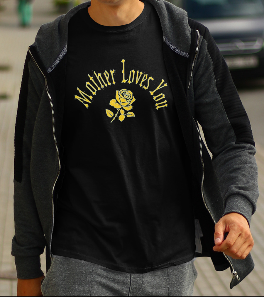 Samira Fisher Keke Palmer The Burbs On Peacock Yellow Text Mother Loves You Blue Rose T-Shirt
