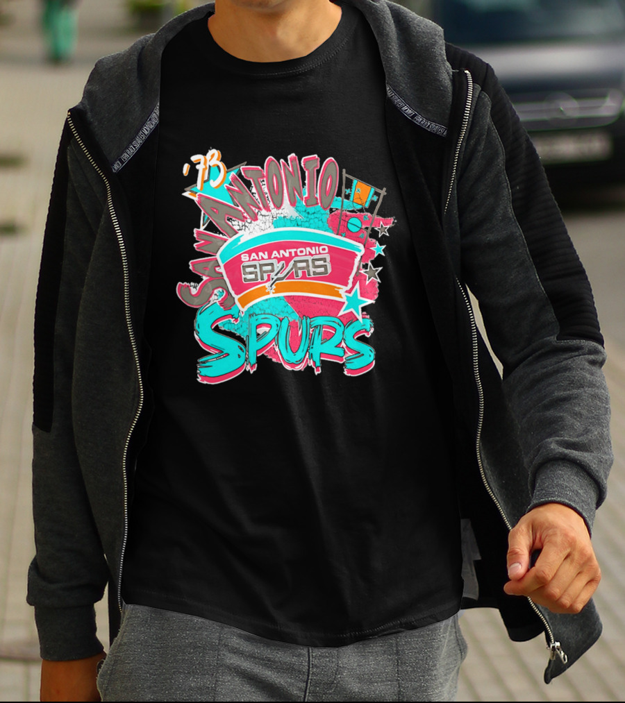 San Antonio Spurs '73 Classics Play By Play T-Shirt