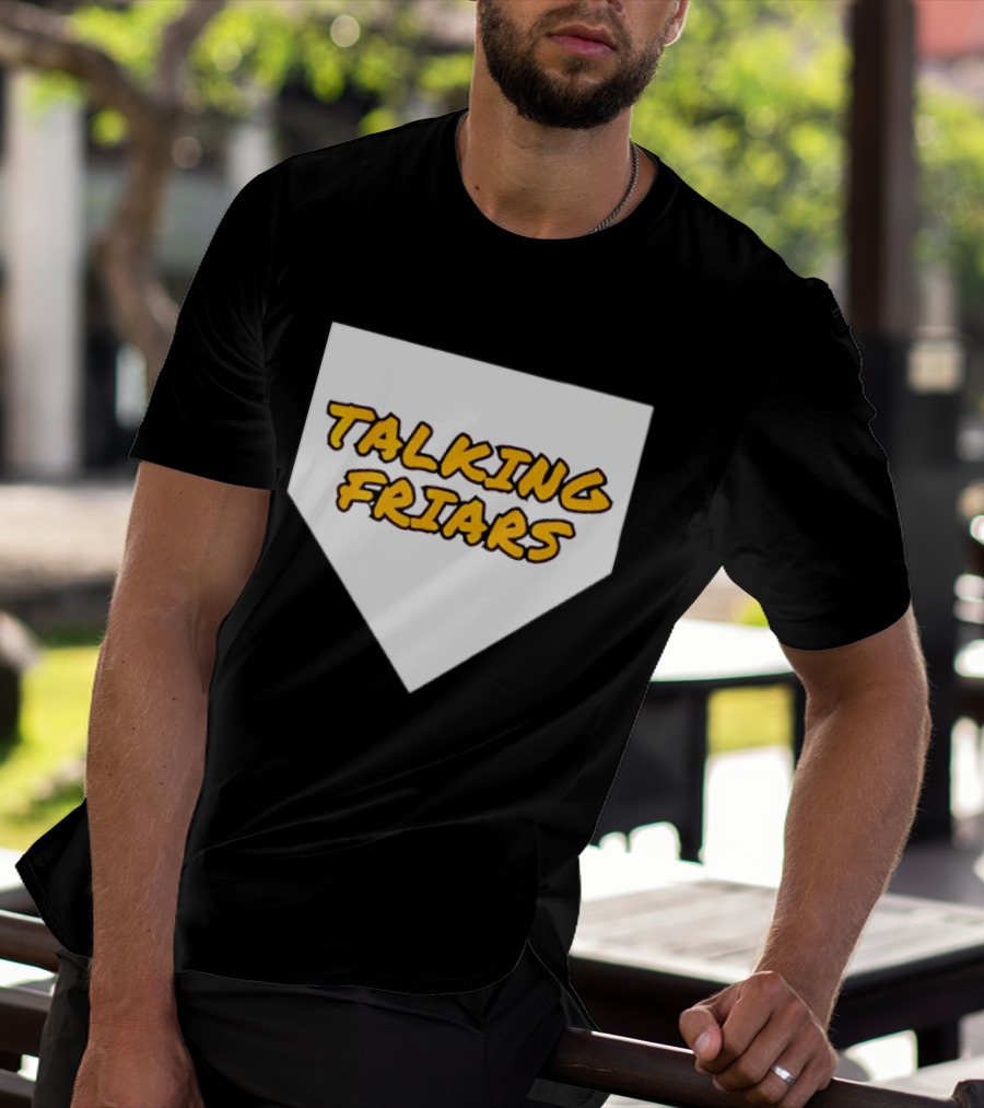 San Diego Padres Baseball Talking Friars Home Plate T-Shirt