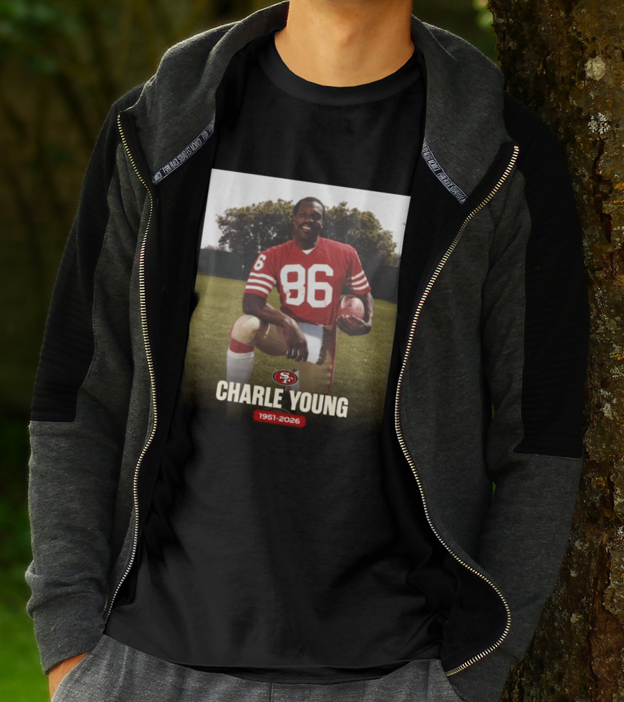 San Francisco 49ers Charle Young 86 1951 2026 T-Shirt