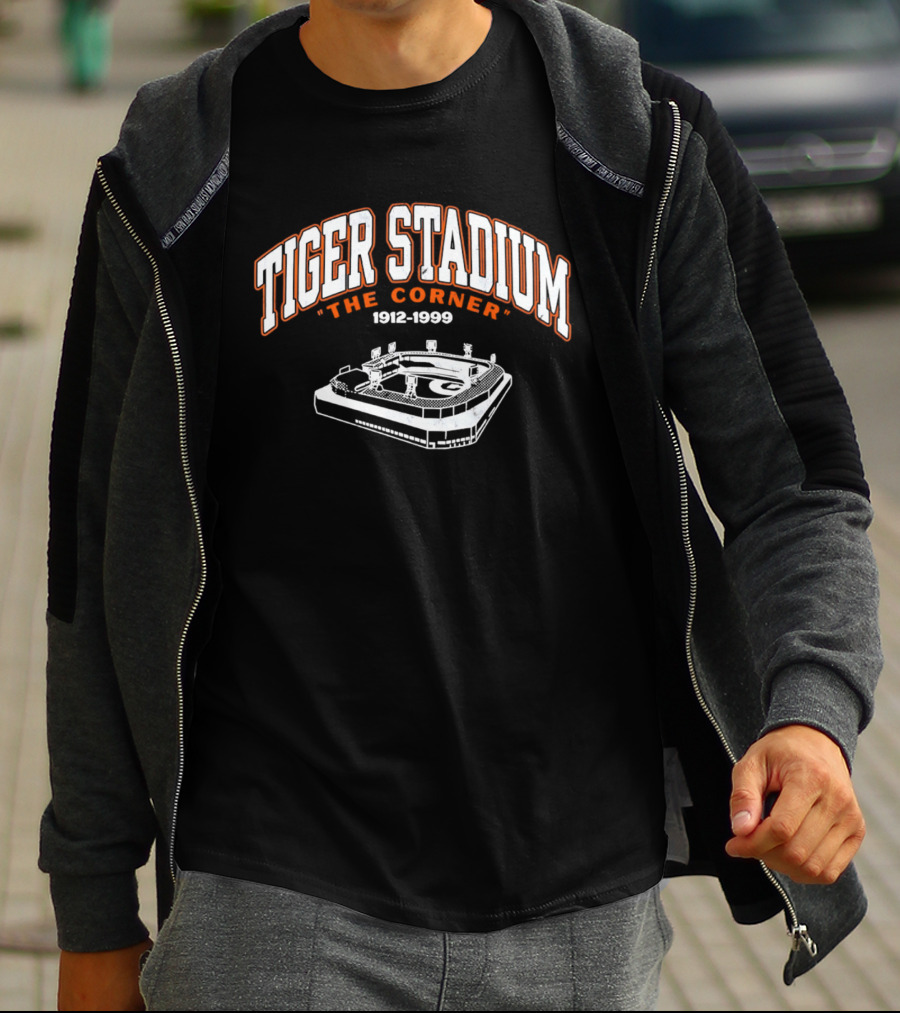 Tiger Stadium The Corner 1912 1999 Baseball Field T-Shirt
