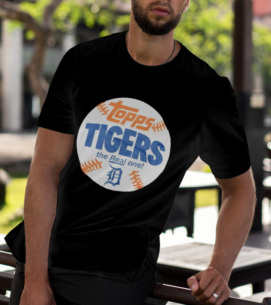 Topps Tigers The Real One Detroit T-Shirt