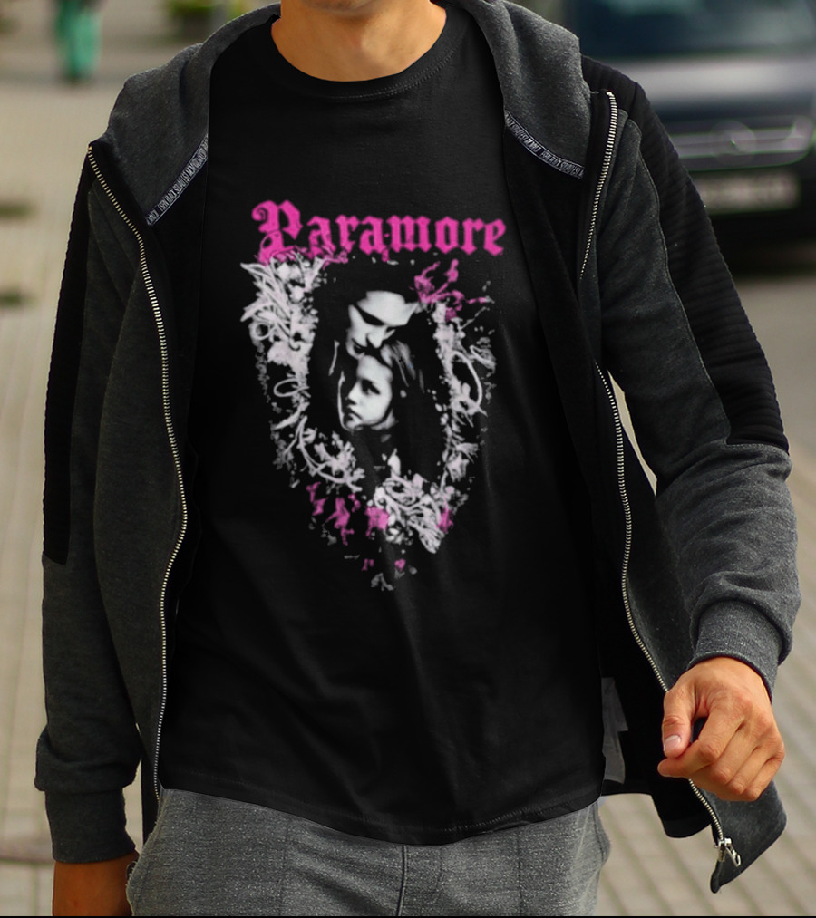 Twilight Edward Cullen Bella Swan Paramore Floral T-Shirt
