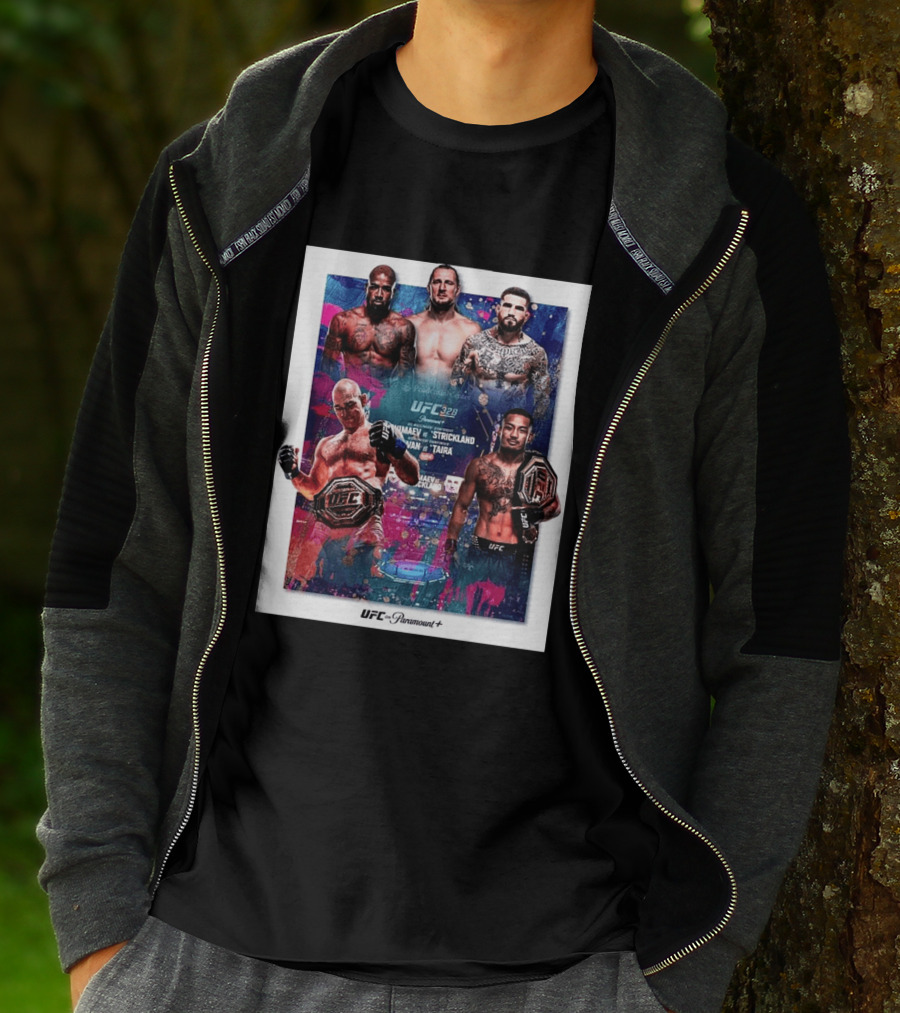 UFC 328 Khamzat Chimaev Vs Sean Strickland Joshua Van Vs Tatsuro Taira May 9 2026 Event UFC X Paramount Plus T-Shirt