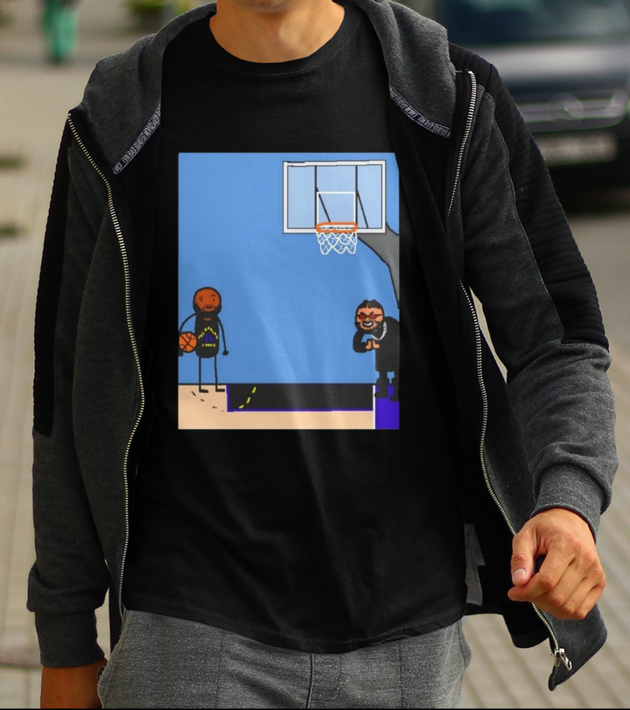 Villain Brooks Vs Dillon Brooks Basketball Humor Phoenix Suns Sketch T-Shirt