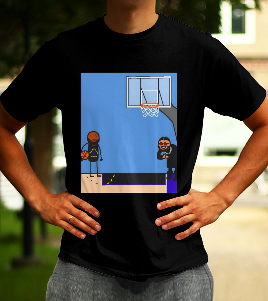 Villain Brooks Vs Dillon Brooks Basketball Humor Phoenix Suns Sketch T-Shirt