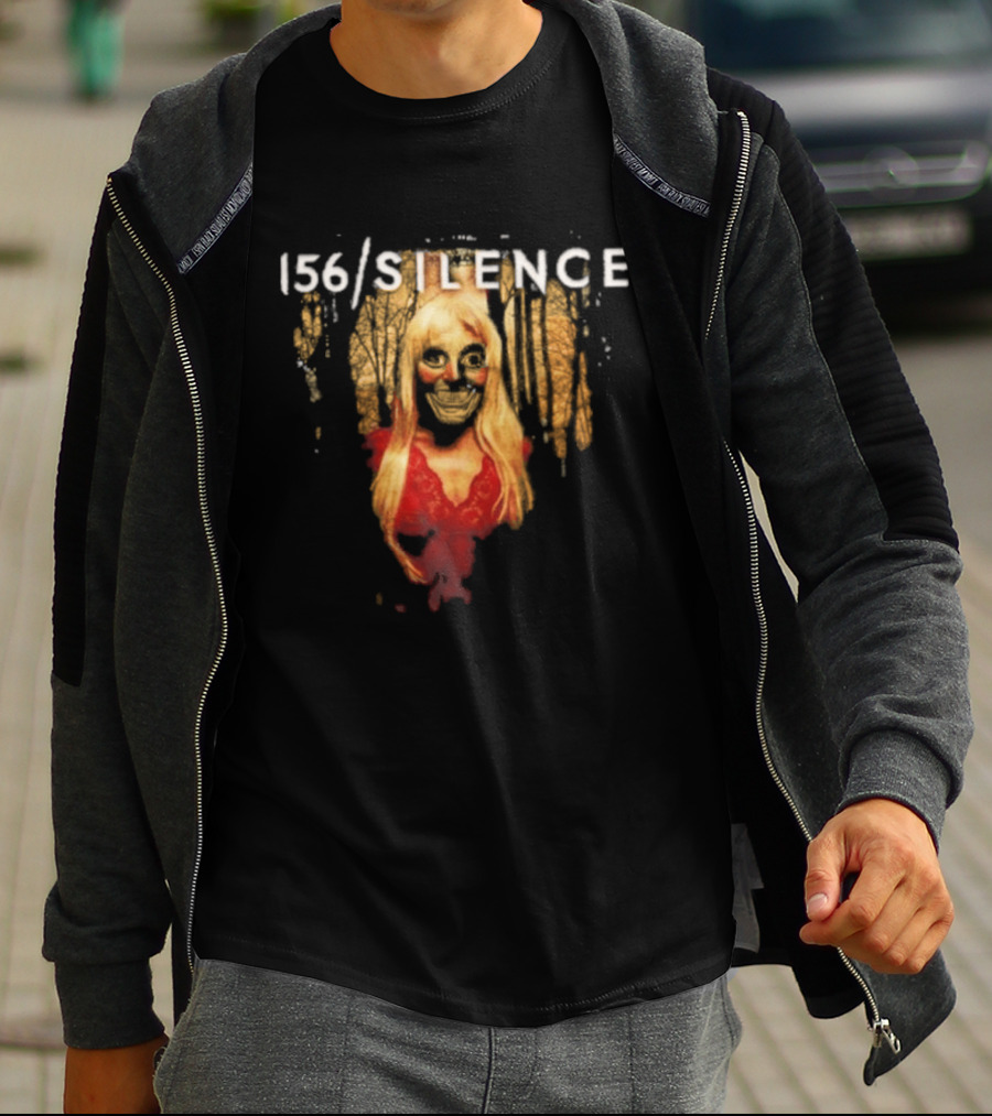 156 Silence Album Blonde Portrait With Red Dress T-Shirt