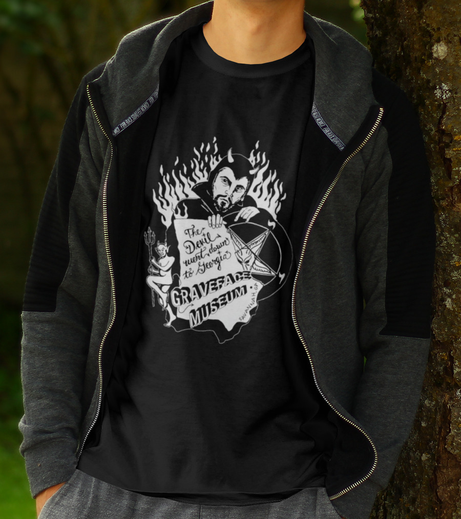 Anton LaVey Church Of Satan Graveface Museum The Devil Went Down To Georgia T-Shirt