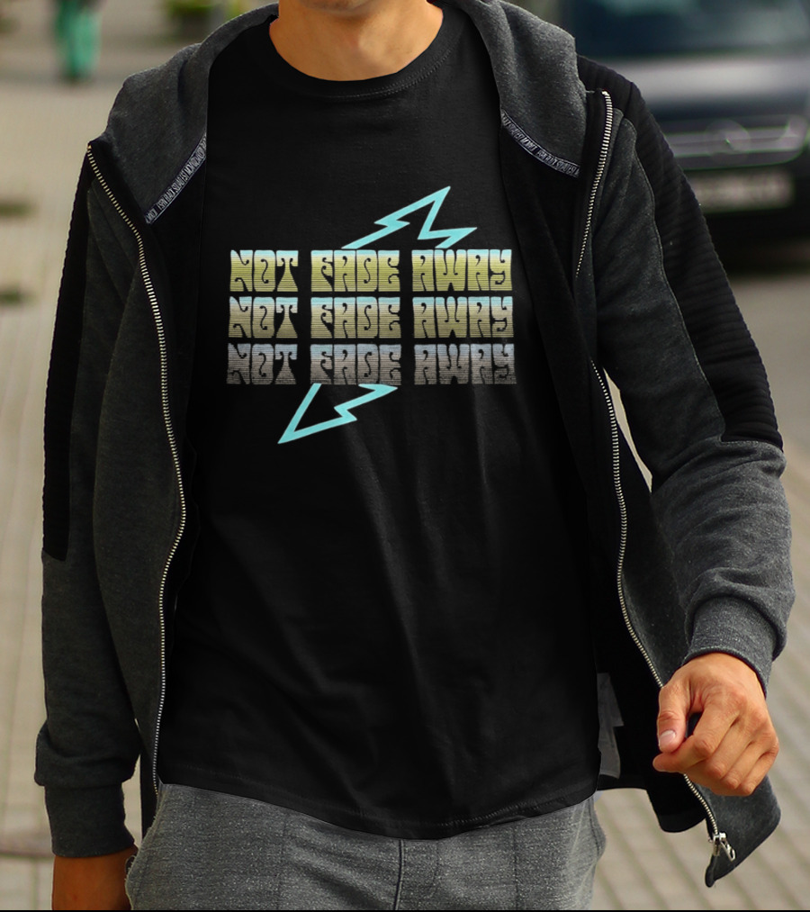 Not Fade Away Lightning Bold Electric Vibe T-Shirt