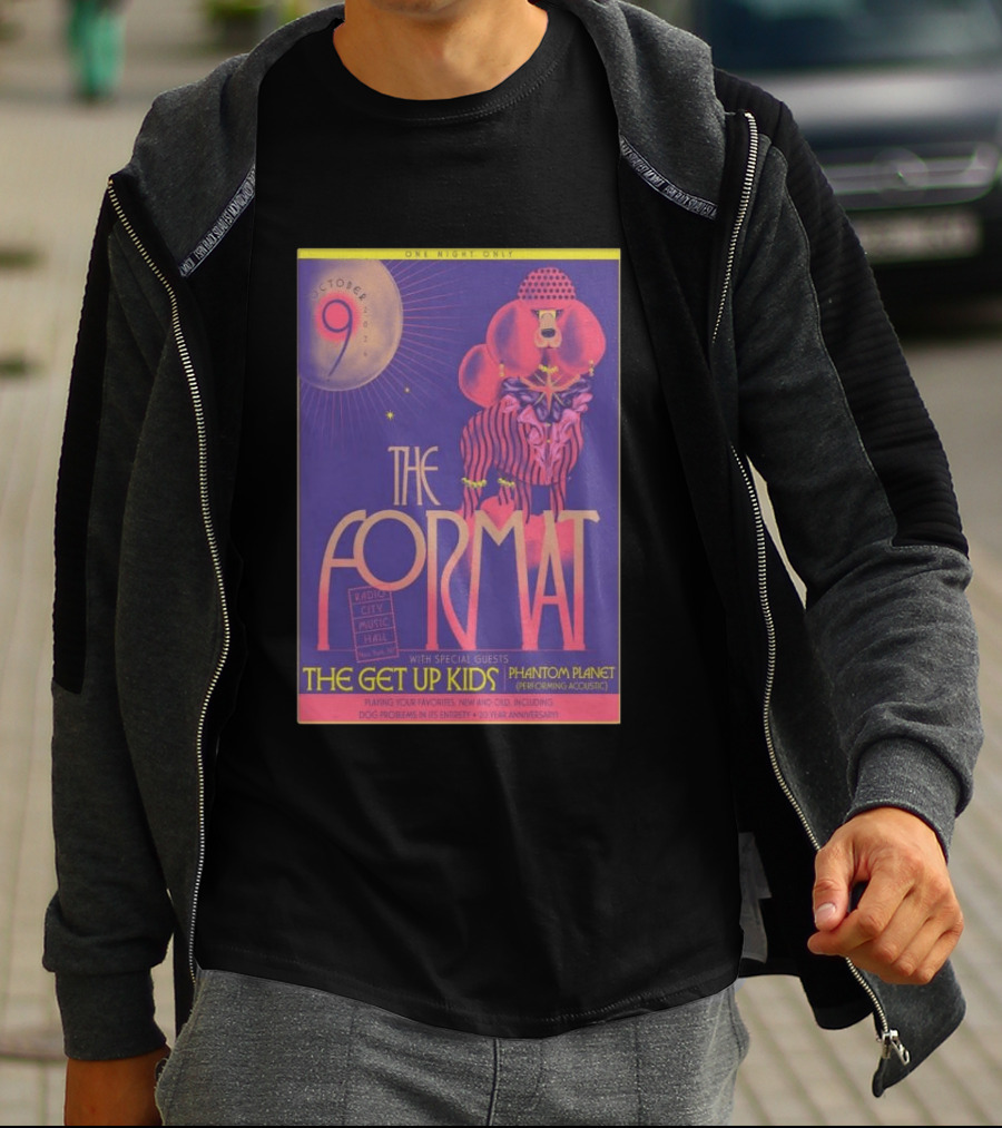 October 9 The Format With The Get Up Kids And Phantom Planet At Radio City Music Hall T-Shirt