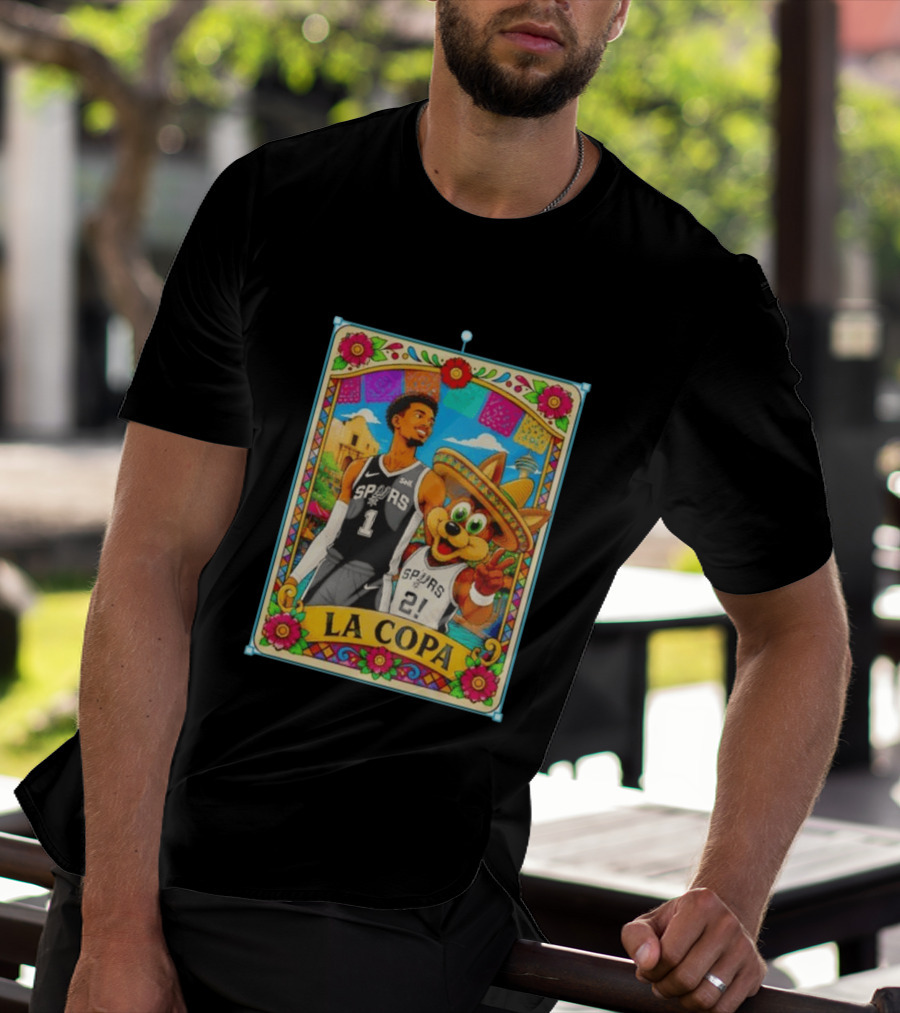 Original Victor Wembanyama Coyote Mexico La Copa San Antonio Spurs Basketball T-Shirt