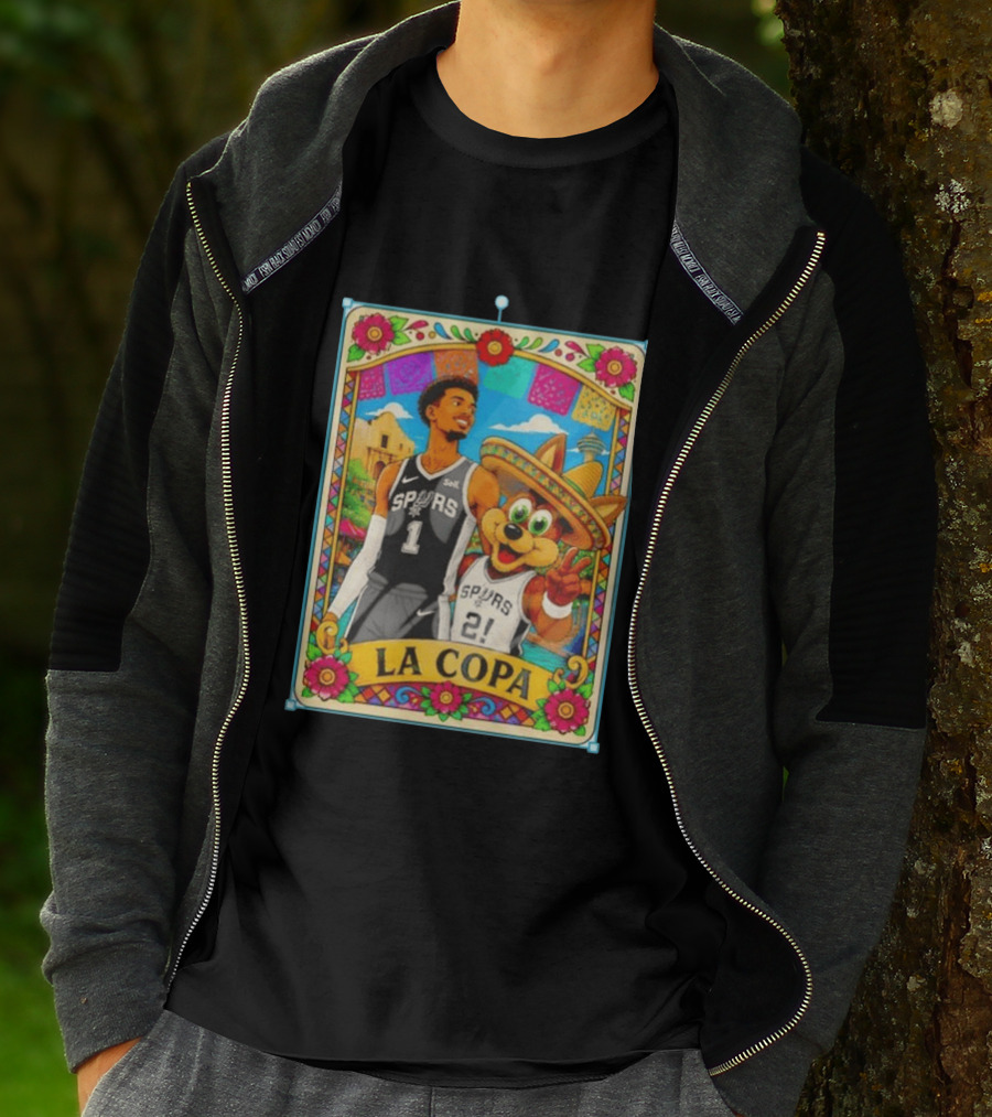 Original Victor Wembanyama Coyote Mexico La Copa San Antonio Spurs Basketball T-Shirt