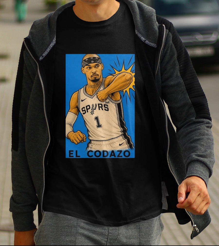 San Antonio Spurs El Codazo Victor Wembanyama Basketball Self T-Shirt
