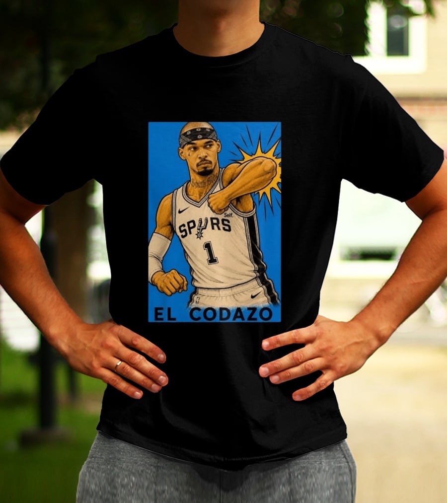 San Antonio Spurs El Codazo Victor Wembanyama Basketball Self T-Shirt