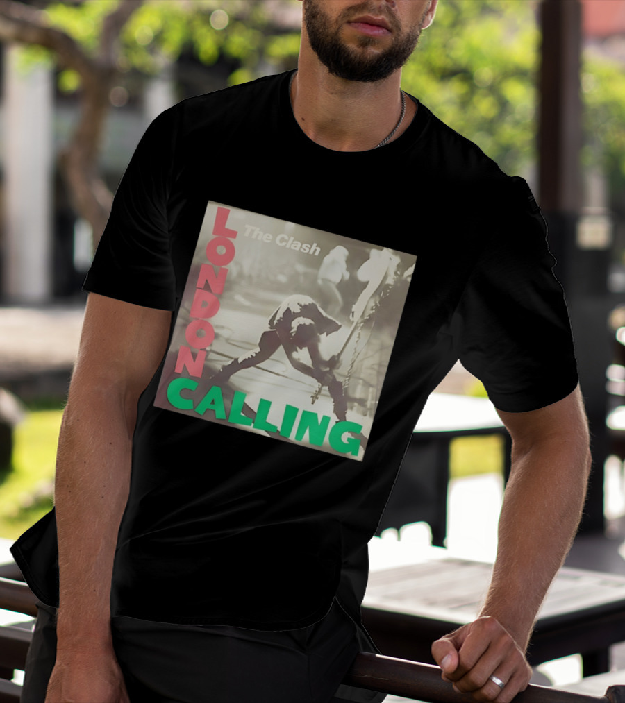 The Clash London Calling Punk Rock Album Cover Image T-Shirt
