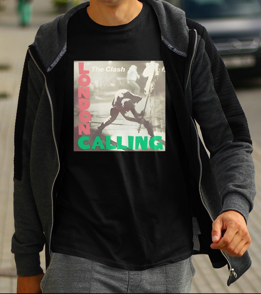 The Clash London Calling Punk Rock Album Cover Image T-Shirt