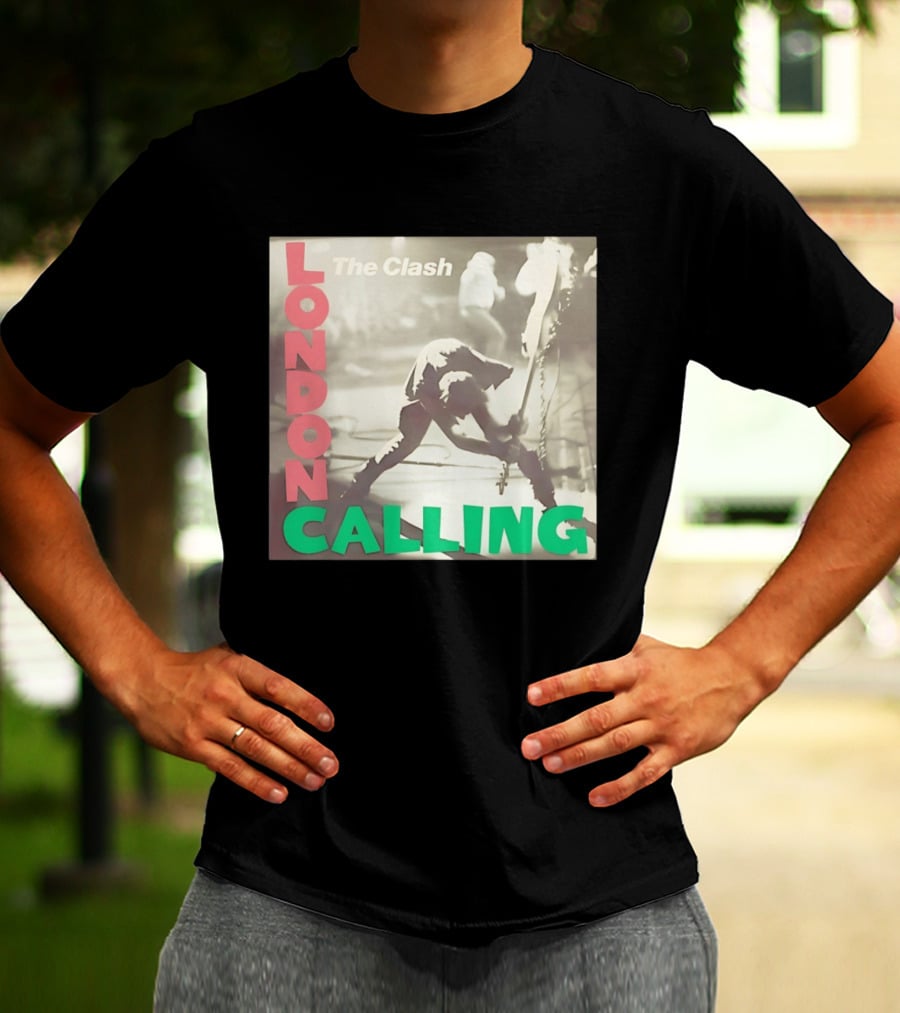 The Clash London Calling Punk Rock Album Cover Image T-Shirt