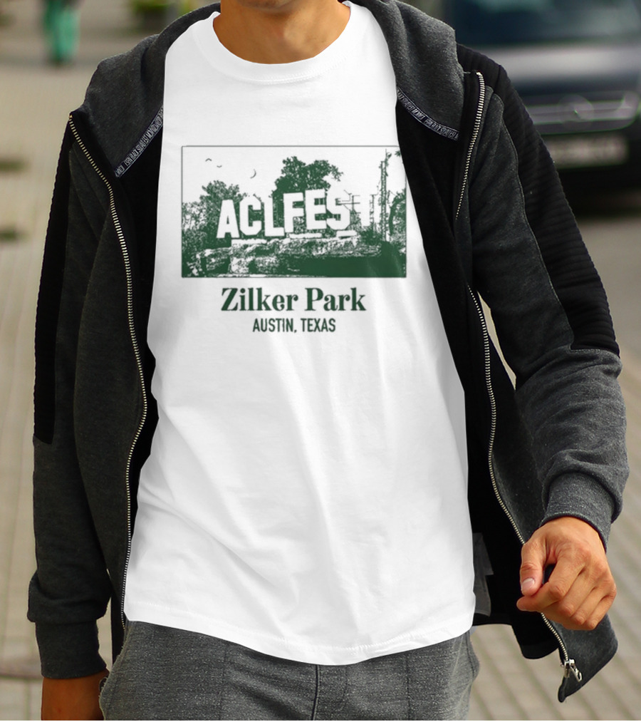 ACL Fest Zilker Park Austin Texas 2026 Tree Skyline T-Shirt