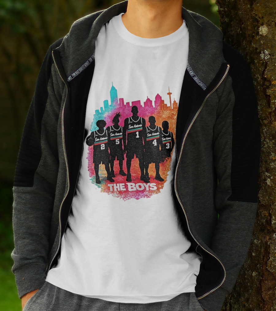 The Boys San Antonio Spurs Classic City Edition Basketball Player T-Shirt