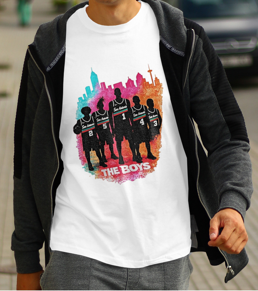 The Boys San Antonio Spurs Classic City Edition Basketball Player T-Shirt