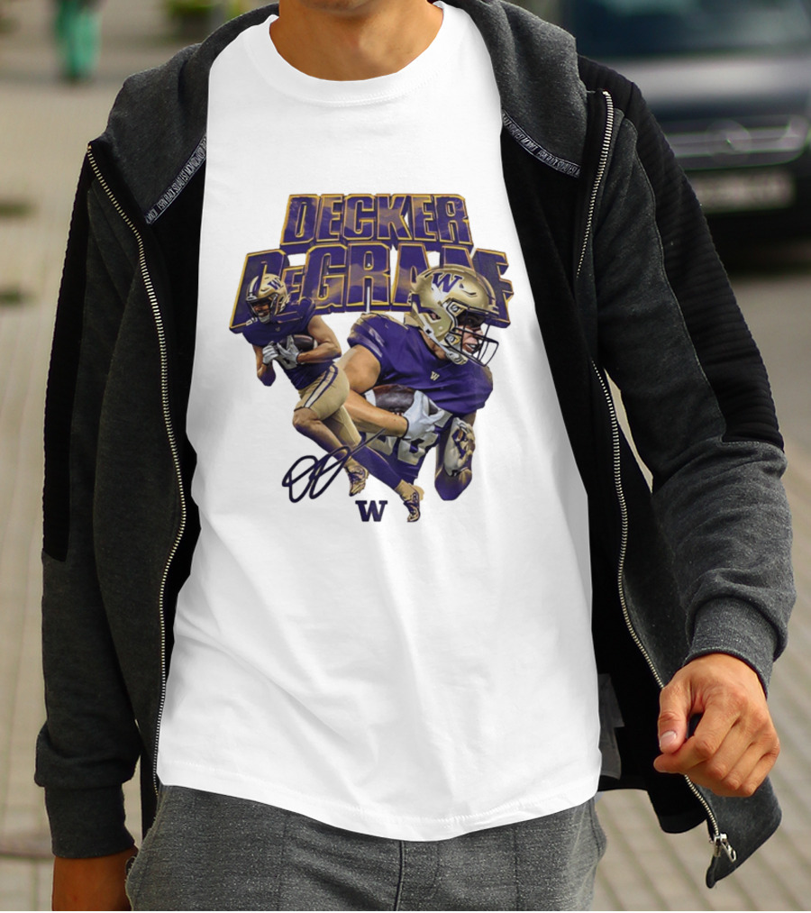 Decker DeGraaf Washington Huskies NCAA Football W T-Shirt