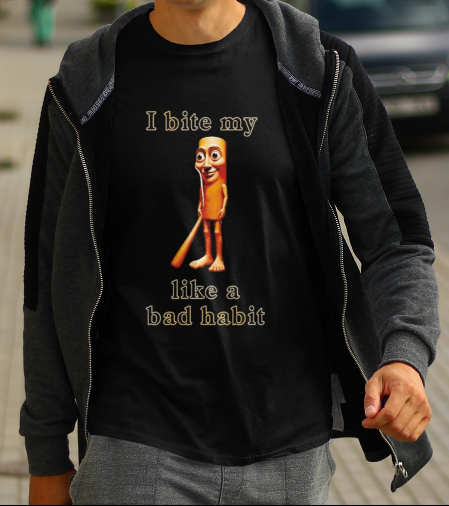 Tung Tung Tung Sahur I Bite My Tongue Like A Bad Habit T-Shirt