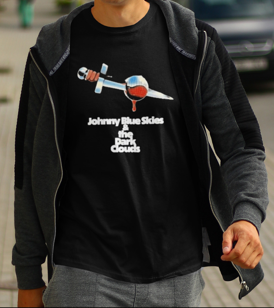 Johnny Blue Skies And The Dark Clouds Bloodied Dagger T-Shirt