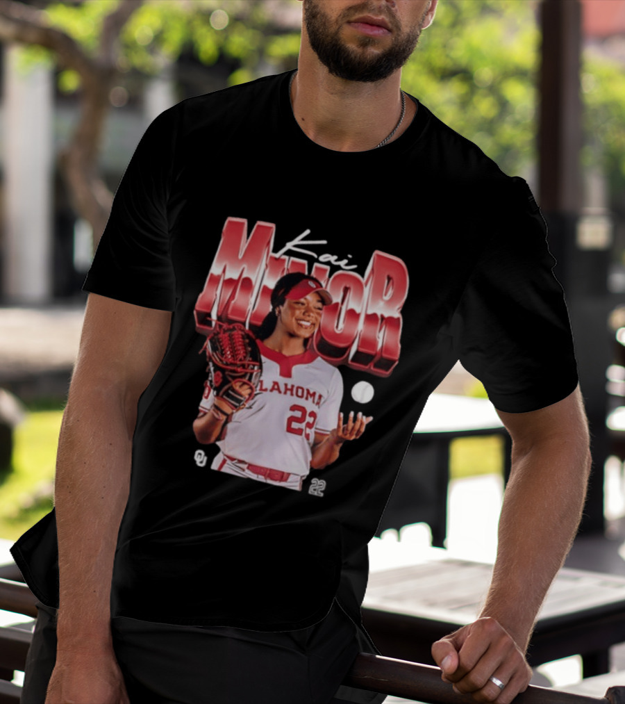 Kai Minor Oklahoma 22 Sooners Softball Player T-Shirt