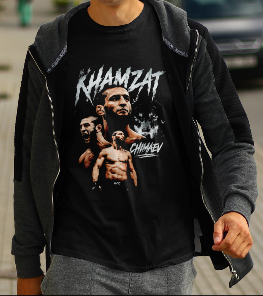 Khamzat Chimaev UFC MMA Fighter The Wolf T-Shirt