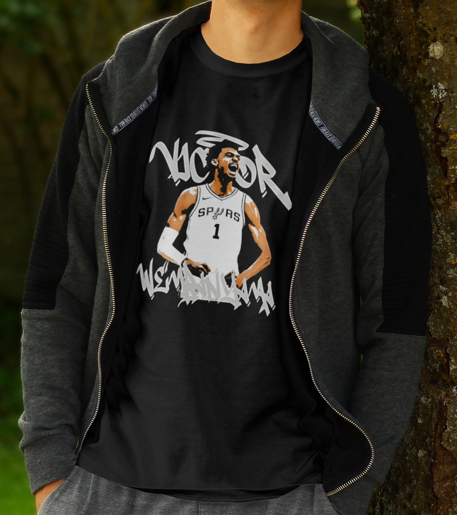 Victor Wembanyama Spurs Basketball Celebration 2026 T-Shirt