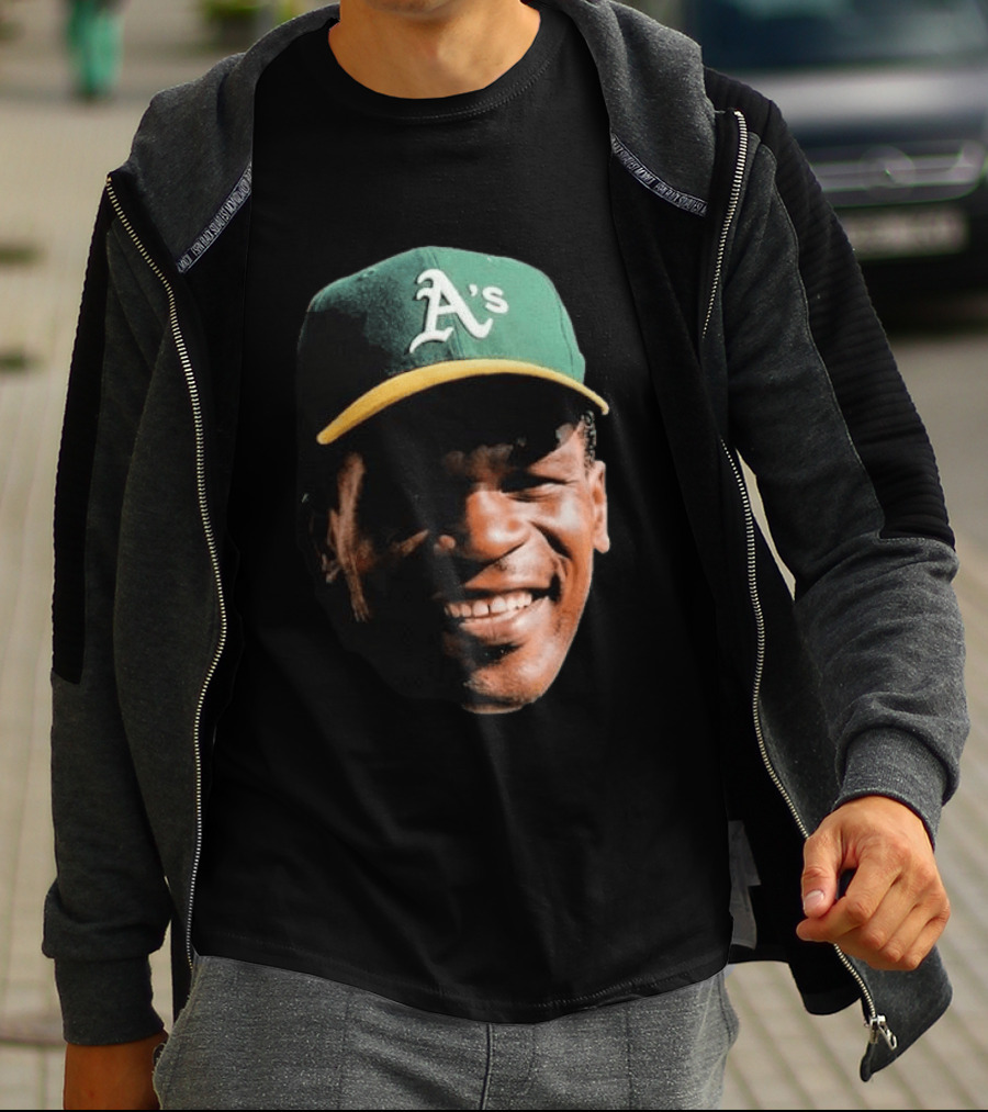 Dallas Braden Rickey Henderson A's Cap T-Shirt