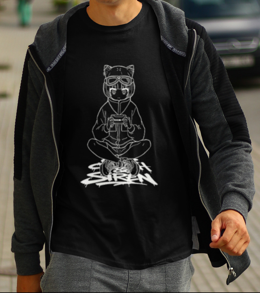 Lost Frog Ccs4 Cat Eared Gamer With Console T-Shirt