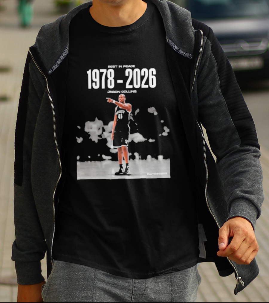 Rip In Power 1978 2026 Jason Collins Basketball Tribute Clutchpoints T-Shirt