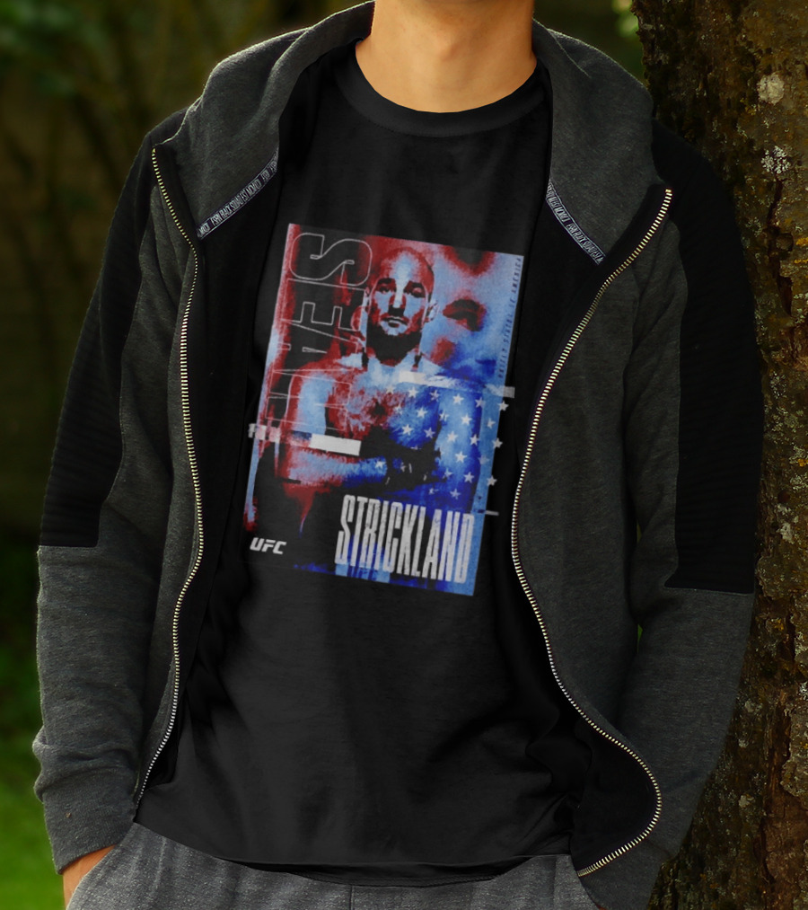 Sean Strickland UFC Fighter American Flag T-Shirt