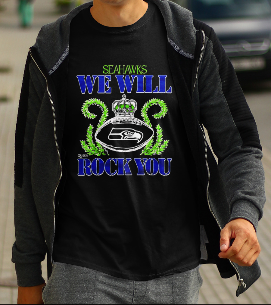 Seattle Seahawks We Will Rock You Queen 2026 T-Shirt