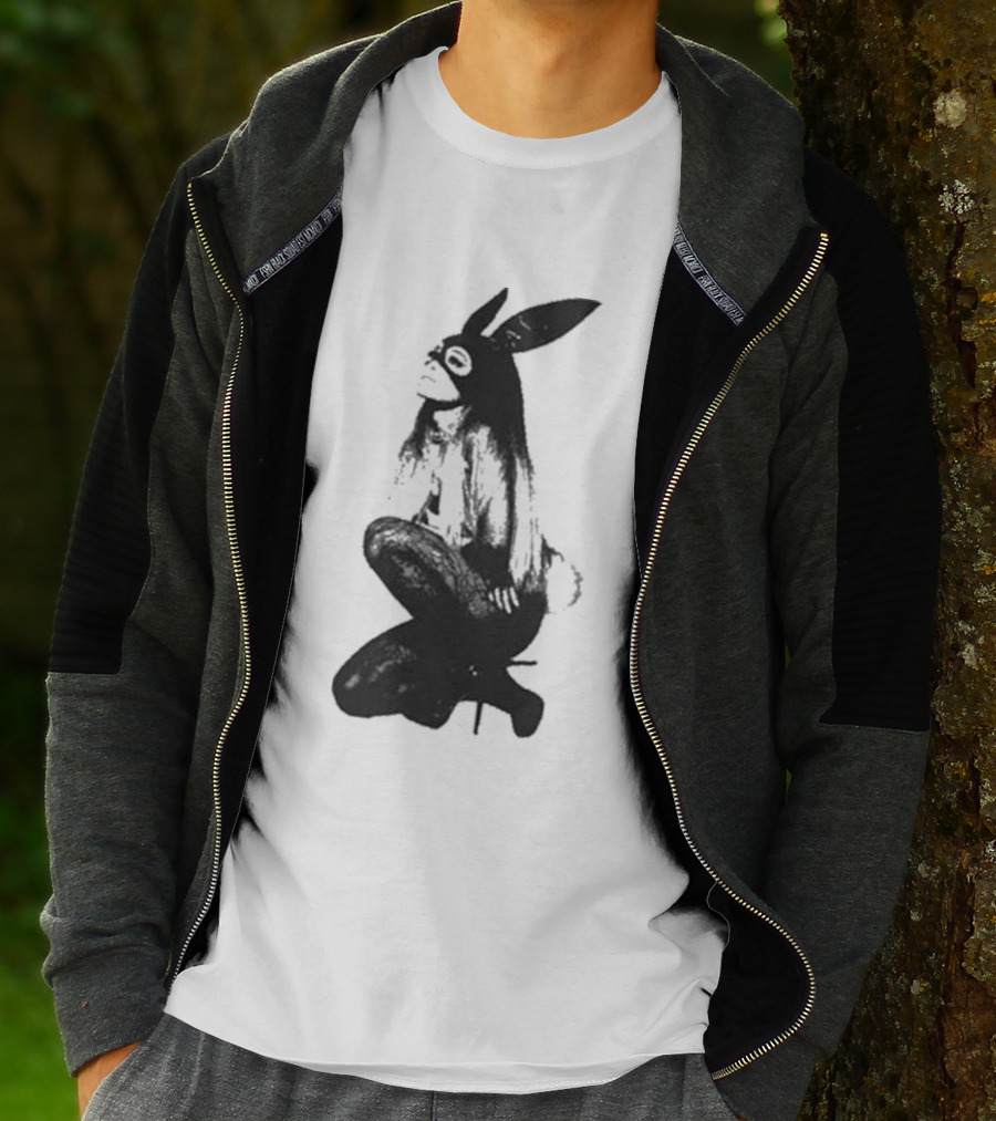 Ariana Grande Dangerous Woman 10 Crewneck Bunny Mask T-Shirt