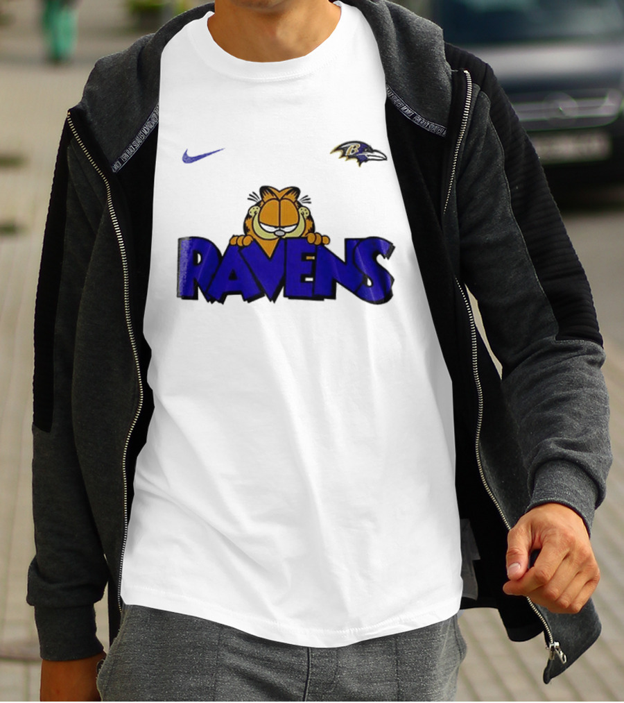 Baltimore Ravens Nike Garfield Crossover Ravens T-Shirt