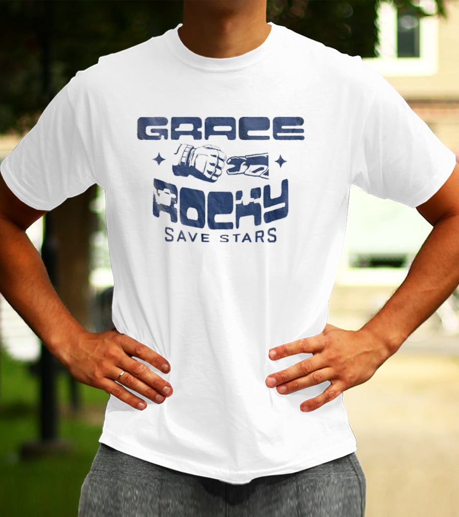 Grace Rocky Save Stars Project Hail Mary Fist Bump T-Shirt