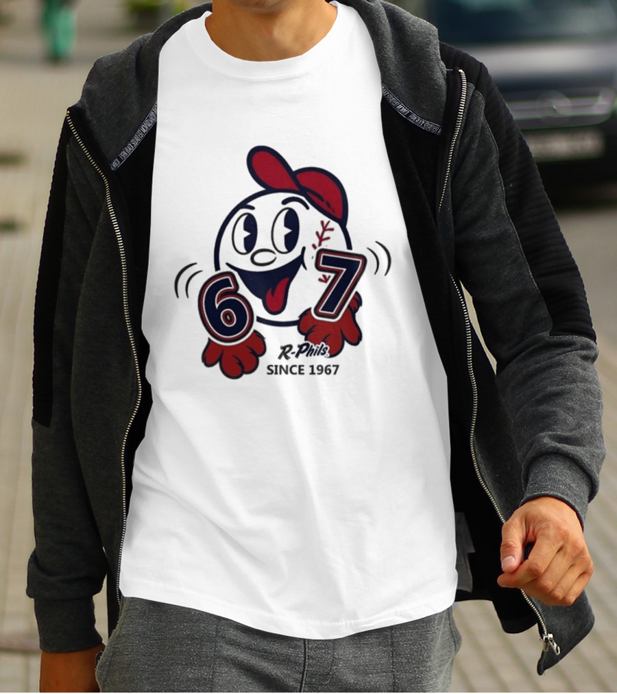 Reading Fightin Phils R Phils Character 67 Since 1967 T-Shirt