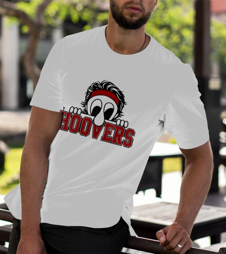Hoovers Peeking Character With Red Headband T-Shirt