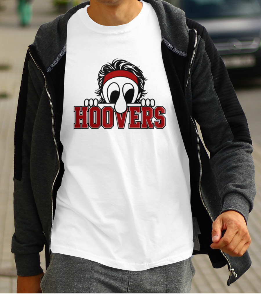 Hoovers Peeking Character With Red Headband T-Shirt