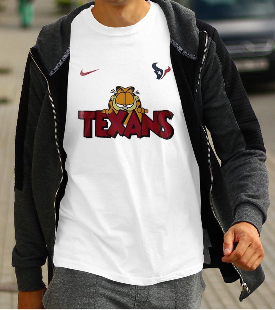Nike Houston Texans Orange Cat Pose T-Shirt