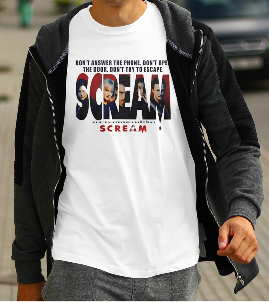 Scream Don't Answer The Phone Don't Open The Door Don't Try To Escape Wes Craven T-Shirt